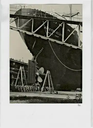 Original-Photographie „Rotterdam“ von Gert Mähler, ca. 1960,Schiff Amstelsluis