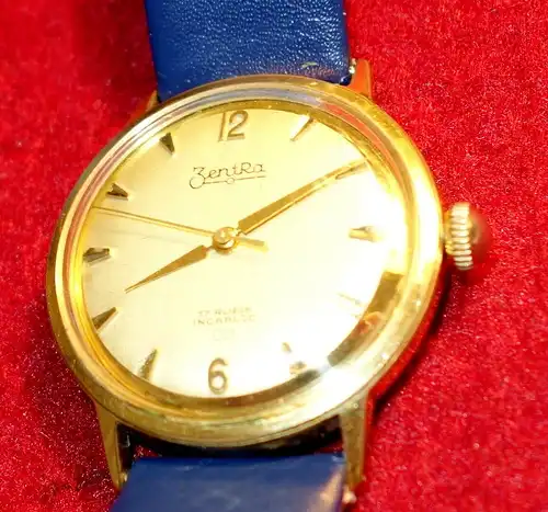 Vintage Armbanduhr,Zentra,1960,Deutschland,mechanisch, vergoldet
