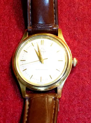 Vintage Armbanduhr,Rigi,1970,Schweiz,mechanisch, vergoldet