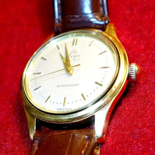 Vintage Armbanduhr,Rigi,1970,Schweiz,mechanisch, vergoldet
