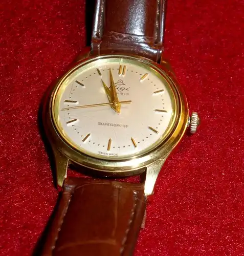 Vintage Armbanduhr,Rigi,1970,Schweiz,mechanisch, vergoldet