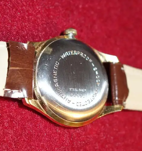 Vintage Armbanduhr,Rigi,1970,Schweiz,mechanisch, vergoldet