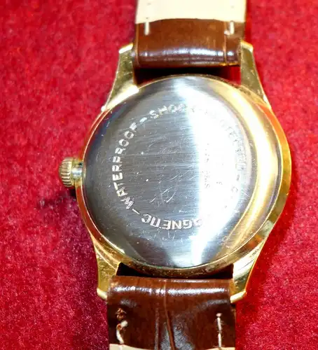 Vintage Armbanduhr,Rigi,1970,Schweiz,mechanisch, vergoldet