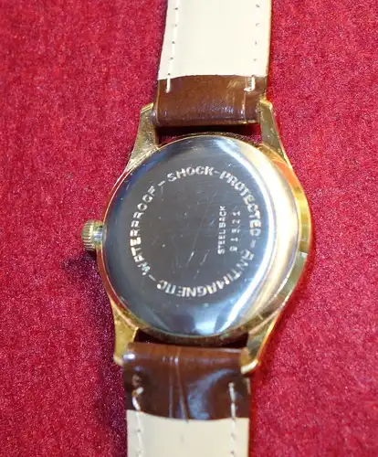 Vintage Armbanduhr,Rigi,1970,Schweiz,mechanisch, vergoldet