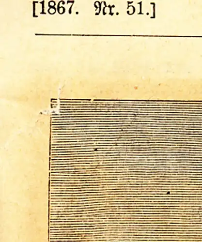 Holzschnitt,koloriert,Landbriefträger,1867,Buchseite,sehr schön