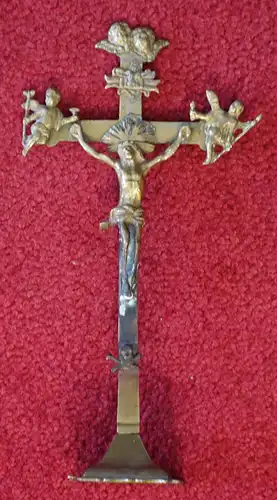 Kreuz, Messing,Totenkreuz, Barock, etwa 1650