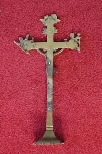 Kreuz, Messing,Totenkreuz, Barock, etwa 1650