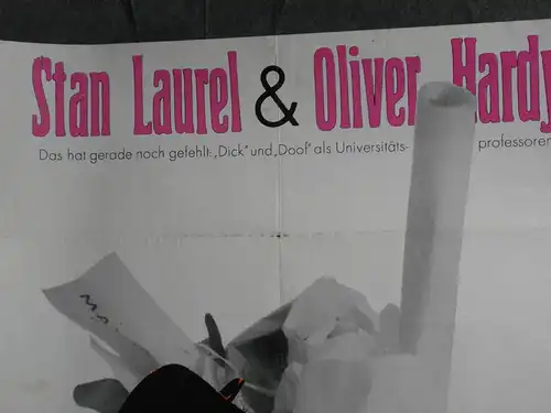 Filmplakat, Stan Laurel und Oliver Hardy, Dick und Doof, Wissen ist Macht