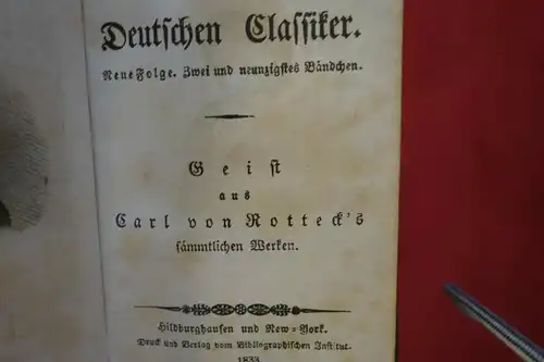 Cabinets Bibliothek der deutsch. Classiker, Gesamt 43 Stck.Sie bieten auf 1 Band