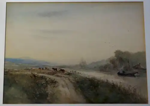 Aquarell, Downs near Bramber, Sussex,ca.1830,unleserlich,Reder ??
