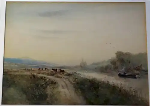 Aquarell, Downs near Bramber, Sussex,ca.1830,unleserlich,Reder ??