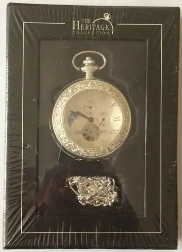 Mechanische Taschenuhr der „THE HERITAGE COLLECTION“ mit Uhrenkette, DeAGOSTINI