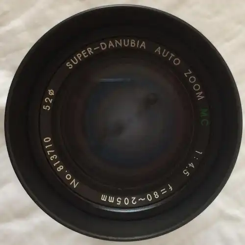 SUPER DANUBIA AUTO ZOOM Objektiv, 52 ø, 1:4.5, f= 80~205 mm, Nr. 813710