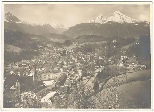 2 alte Original-Photographien von Berchtesgaden und Reichenhall