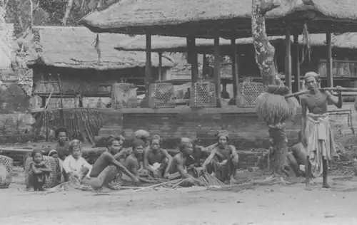 Fotografie,Versammlungshaus,1904,Bale Bandjar, Indonesien