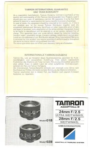 Objektiv TAMRON 1:3,8-4/80-210mm + Zubehörpaket (Unterlegen Tasche)