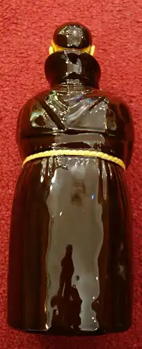 Porzellan,gr.Flasche,Monk,grotesk flask bottle decanter modernist Nippes .