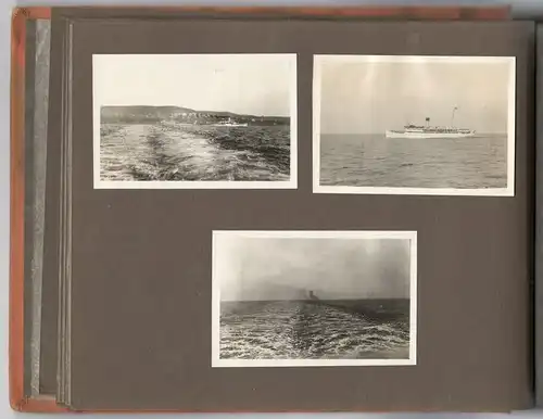 Altes Photoalbum mit 63 Aufnahmen von einem Urlaub am Meer 1920er Jahre