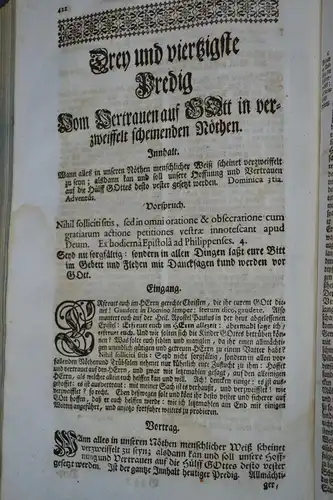 Buch, Christliche Sittenlehre, evang. Wahrheiten,Fr. Hunolt, deutsch, Trier 1748