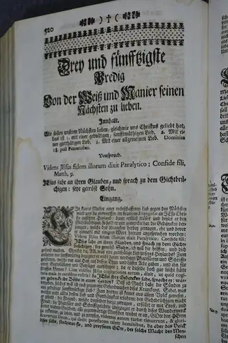 Buch, Christliche Sittenlehre, evang. Wahrheiten,Fr. Hunolt, deutsch, Trier 1748