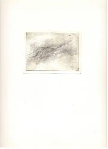 Originalradierung Abstrakte Darstellung, ohne Titel, im Passepartoutrahmen