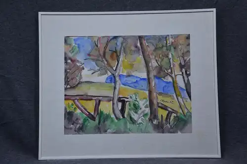 Aquarell, Landschaft, Hrou 02