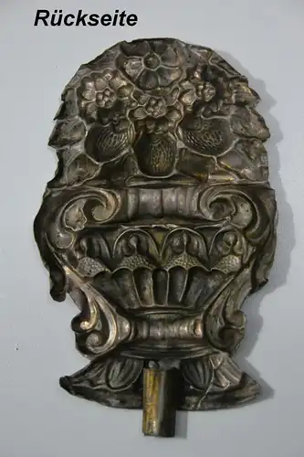 Zierelement, Relief mit Ornamenten, Silber, asiatisch