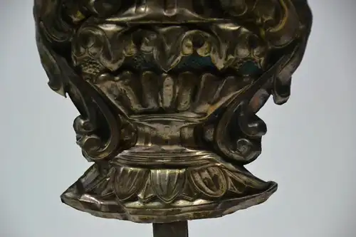 Zierelement, Relief mit Ornamenten, Silber, asiatisch