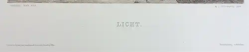 Radierung „LICHT“ von Michael Joseph Holzapfl nach Gabriel von Max