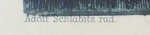 Radierung Altes Gebäude von Adolf Schlabitz, Verein f. Original-Radierung Berlin