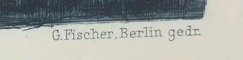 Radierung Altes Gebäude von Adolf Schlabitz, Verein f. Original-Radierung Berlin