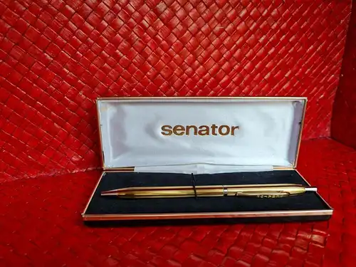 Senator Kugelschreiber,vergoldet, mit Etui