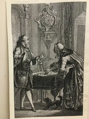 Kupferstich,Illustration n. Charles Eisen zu Tales & Novels,Jean de La Fontaine