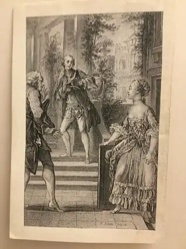 Kupferstich,Illustration n. Charles Eisen zu Tales & Novels,Jean de La Fontaine