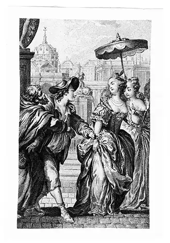 Kupferstich,Illustration n. Charles Eisen zu Tales & Novels,Jean de La Fontaine