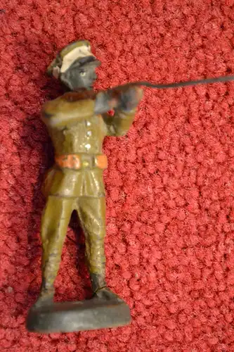 Massefigur, Militär, Schütze, Kolonien, handbemalt, etwa 1900