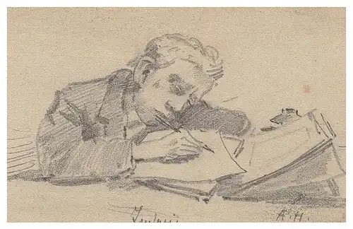 August Holmberg,Bleistiftzeichnung,Skizze,,"Ludwig"