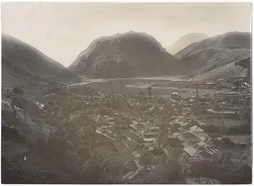 Originalphotographie Dieng-Plateau bei Abagelang auf Java, ca. 1900