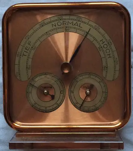 Kleines Barometer zum Aufstellen, ohne Marke, ca. 1950er Jahre