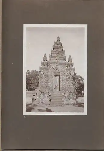 Altes Jugendstil-Photoalbum mit 24 Originalphotographien aus Bali um 1905