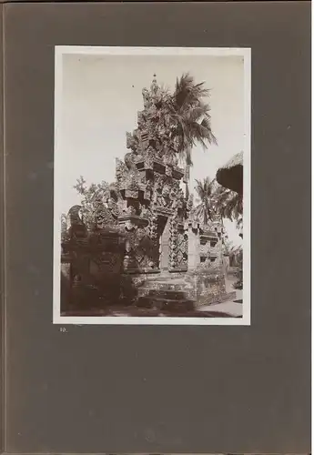 Altes Jugendstil-Photoalbum mit 24 Originalphotographien aus Bali um 1905