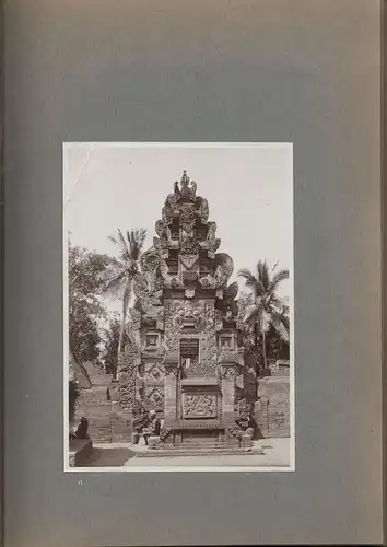 Altes Jugendstil-Photoalbum mit 24 Originalphotographien aus Bali um 1905