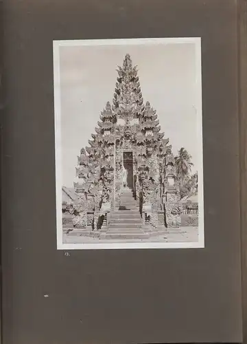 Altes Jugendstil-Photoalbum mit 24 Originalphotographien aus Bali um 1905