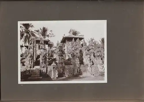 Altes Jugendstil-Photoalbum mit 24 Originalphotographien aus Bali um 1905