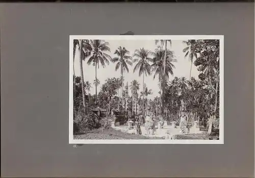 Altes Jugendstil-Photoalbum mit 24 Originalphotographien aus Bali um 1905