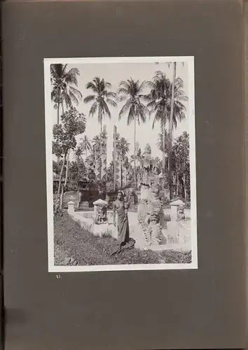 Altes Jugendstil-Photoalbum mit 24 Originalphotographien aus Bali um 1905