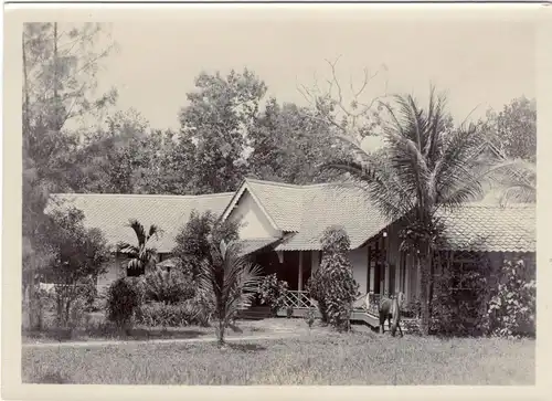 Zwei Original-Photographien Wohnhaus auf Bali, ca. 1910