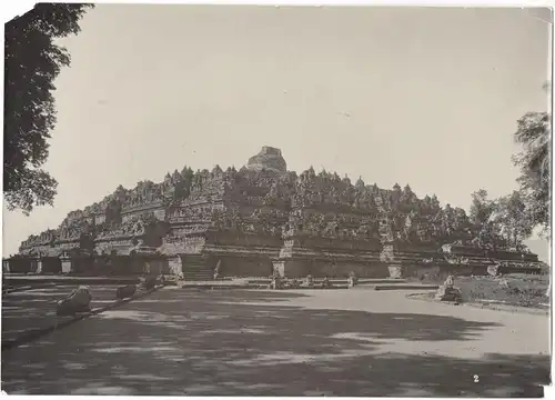 Original-Photographie Borobodur auf Java, ca. 1900