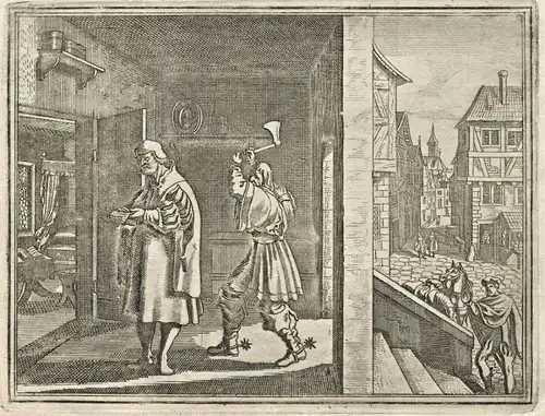 Zwei Kupferstiche von Jan Luyken, Ende 17. Jahrhundert