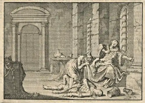 Kupferstich von Jan Luyken, Pieter van de Aa, Ende 17. Jahrhundert